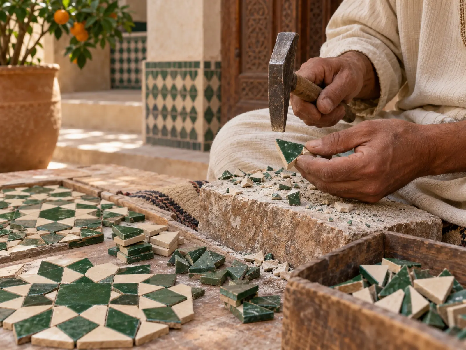 Zellige: The Bennani workshop, Fès