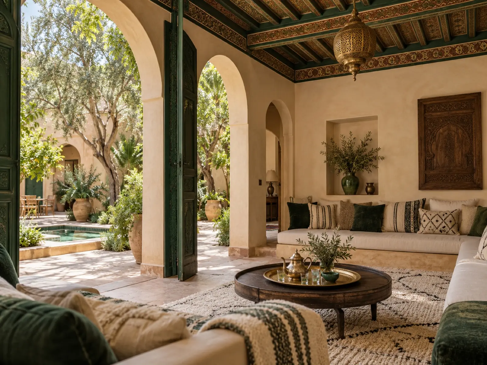 The salon off the garden