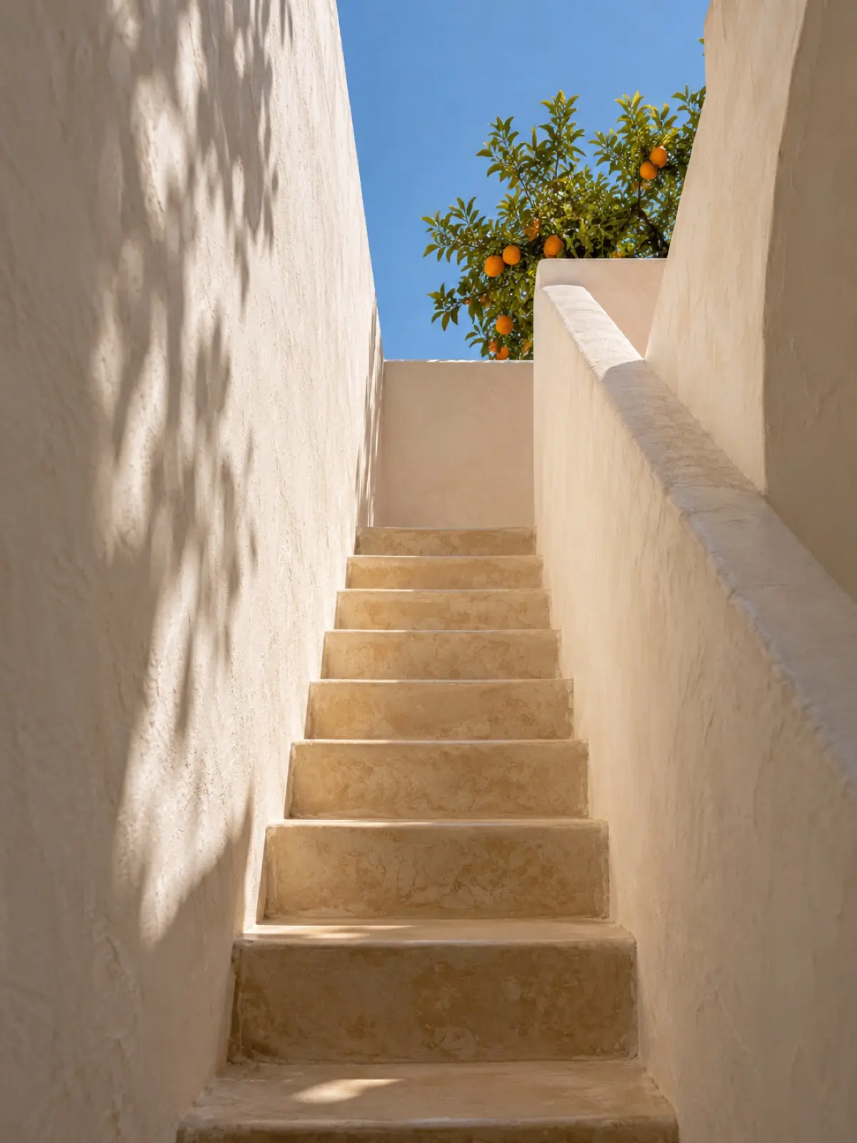 The stair to the roof