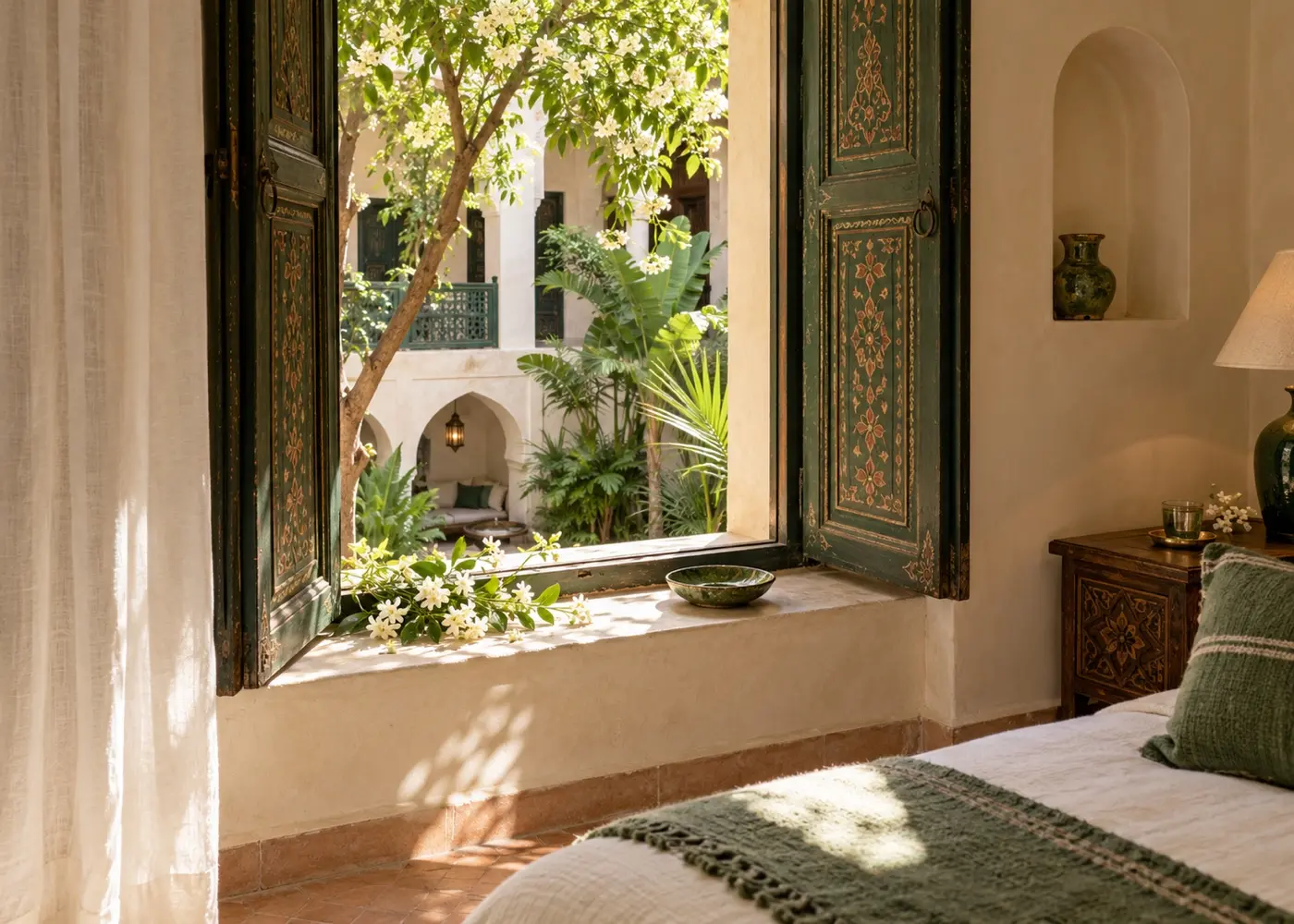 Jasmine at the shutters